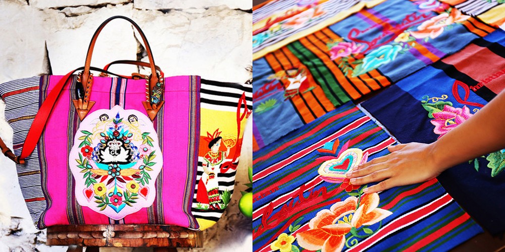Bolsas Christian Louboutin exaltan artesanía maya